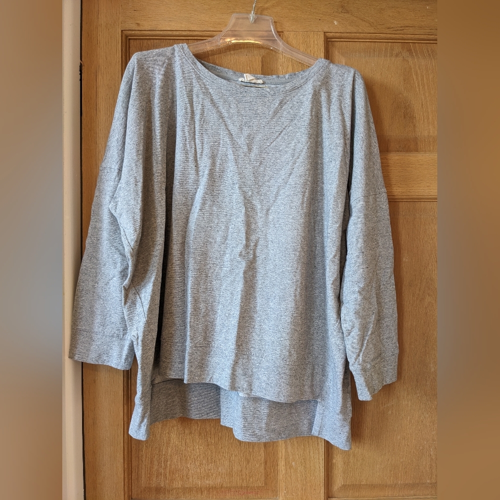 Eileen Fisher | Heavy Organic Cotton 3/4 Sleeve Tee | Size XL